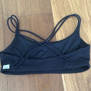 Vuori black Strappy Sports Bra